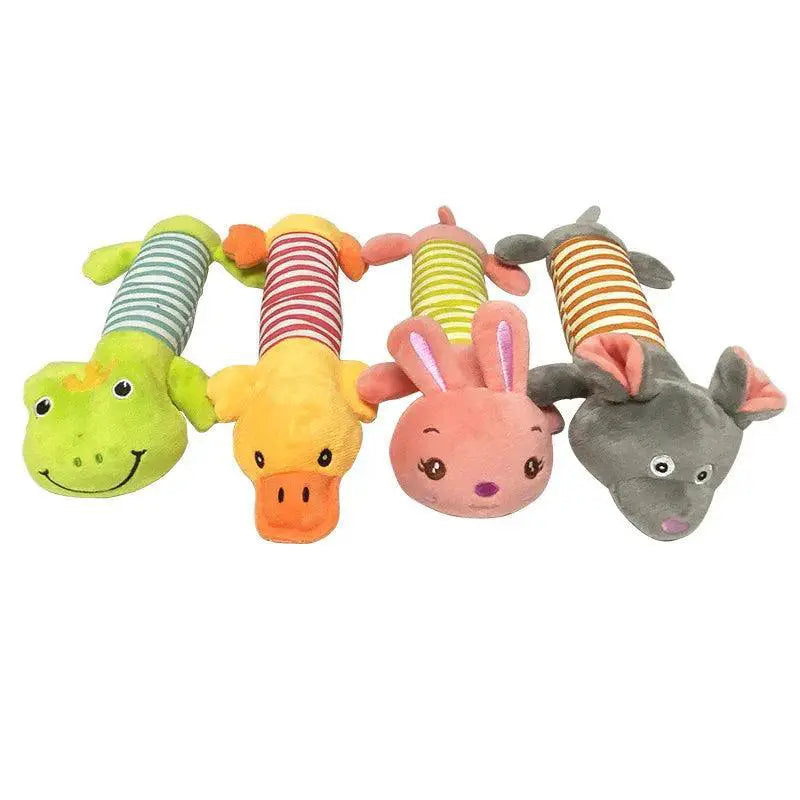 Donkey Shaped Interactive Soft Plush Chew Toy With Squeaker