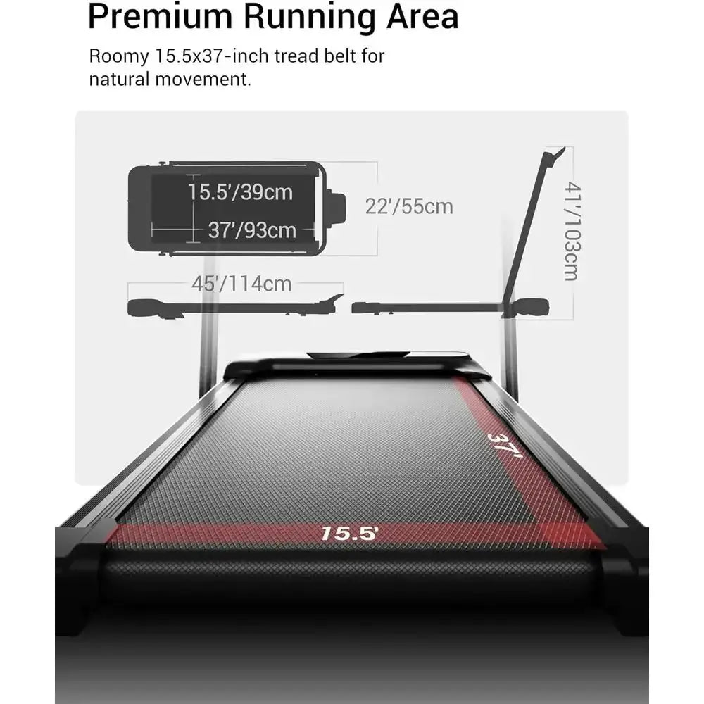 3-in-1 Foldable Treadmill for Home and Office, 300 lbs Capacity, 15% Incline, 2.5 HP Quiet Under Desk