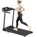 Foldable Home Treadmill With Handle Bar Space Saving Compact