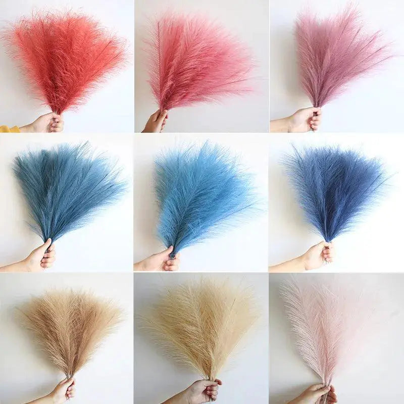 Fluffy Pampas Grass Artificial Flowers For Wedding Decor