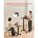 Adjustable Overbed Table With Rolling Casters