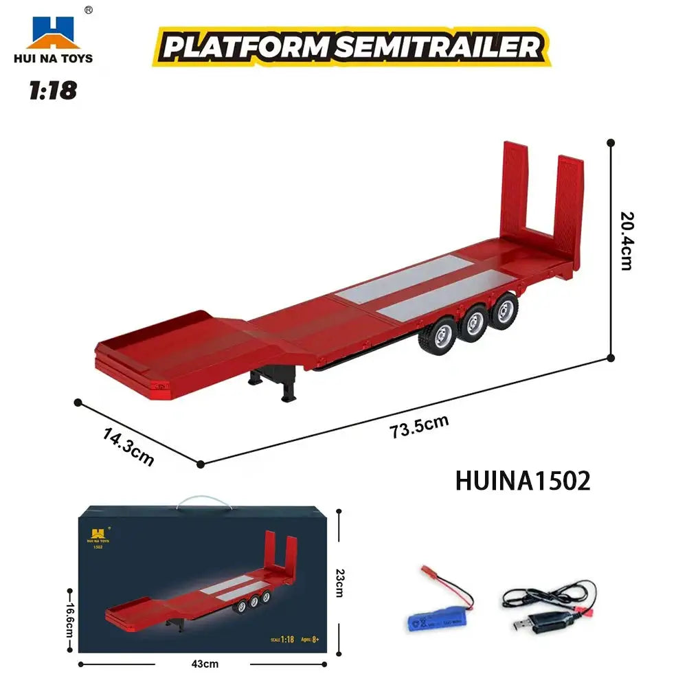 Huina Rc Truck Alloy Chassis With Lights -  product image
