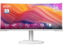 MSI 34 Inch White Curved Uwqhd Monitor