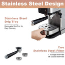 Espresso Machine With Dual Boiler, LCD Touch Control & Milk Frother