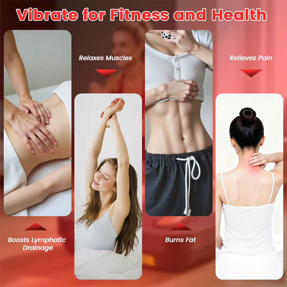 Vibration Plate Exercise Machine Portable Whole Body Workout — product view 3