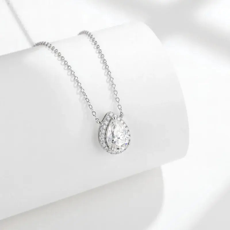 Sterling Silver Moissanite Pendant — product image 1