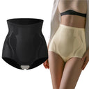 High-Waisted Ice Silk Body Shaper Briefs for Comfort