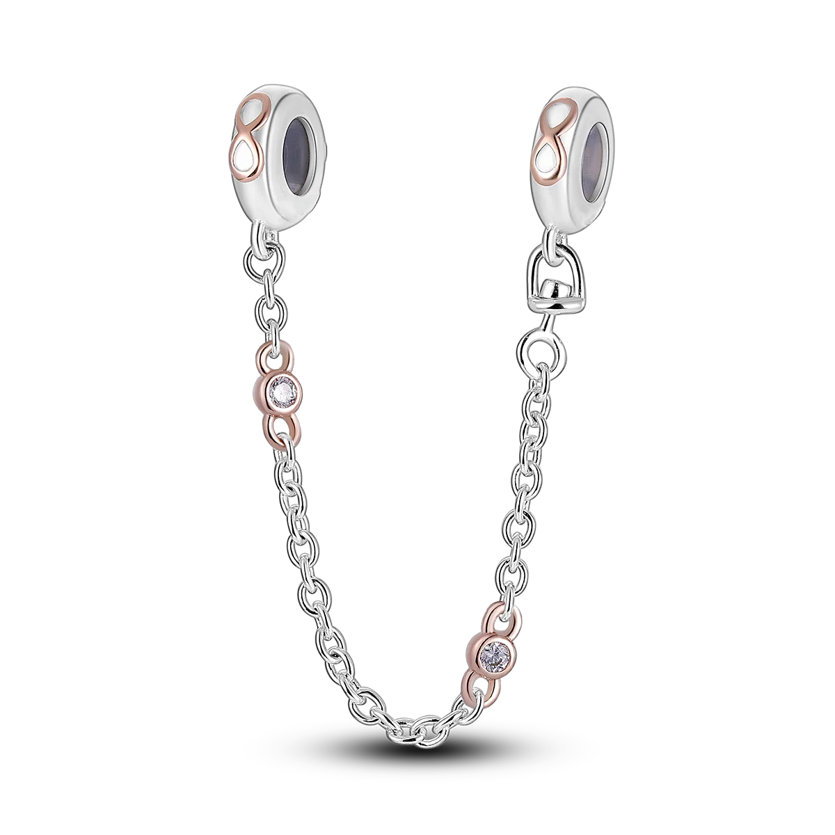 Silicone Spacer Beads Silver Plated