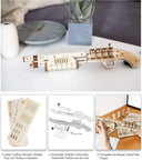 Wooden 3D Mechanical Rubber Band Puzzle