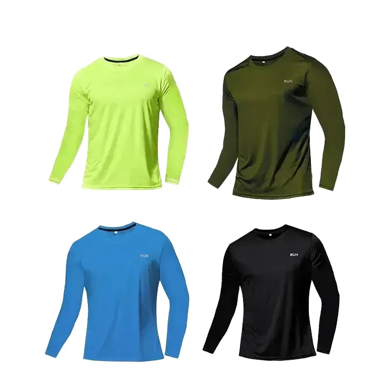 Moisture-Wicking Long Sleeve Tee for Gym — product view 1