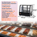 SucceBuy cft Refrigerated Display Case Large Commercial Pastry