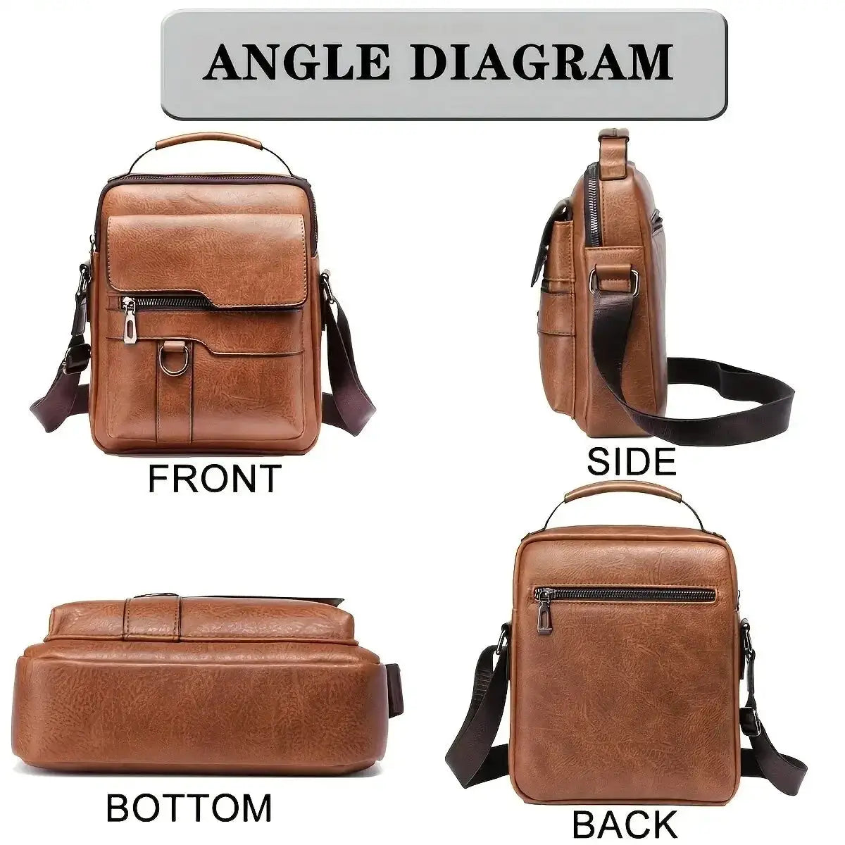 Brand Men Shoulder Bag For 9.7 Inch iPad PU Leather Flaps - OurLum.com