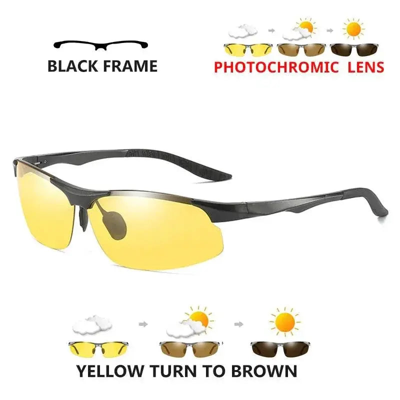Men's Aluminum Polarized Photochromic Driving Sunglasses
