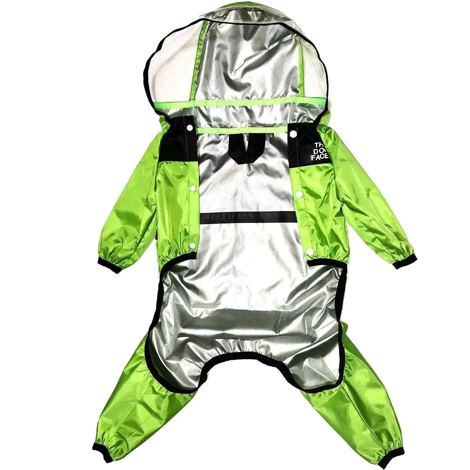 Dog Raincoat with Hoodie Waterproof Pet Clothes for Dogs
