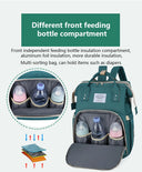 Folding Mommy Bag Lightweight Portable Crib Bed Backpack