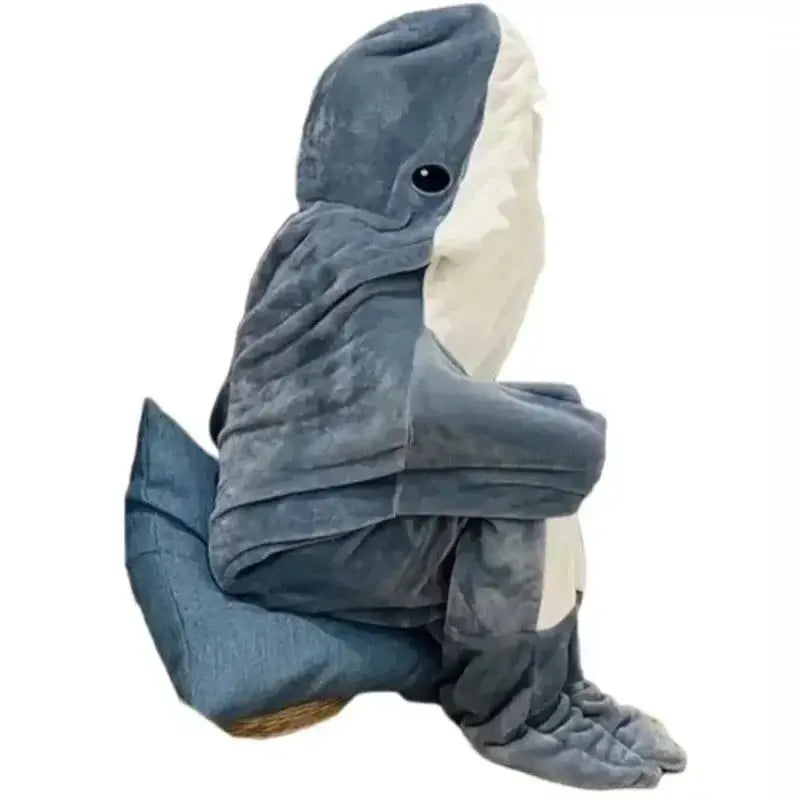 Shark Cartoon Sleeping Bag Blanket For Kids And Adults