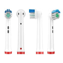 4PCS Dupont Bristle Electric Toothbrush Heads Whiten Teeth