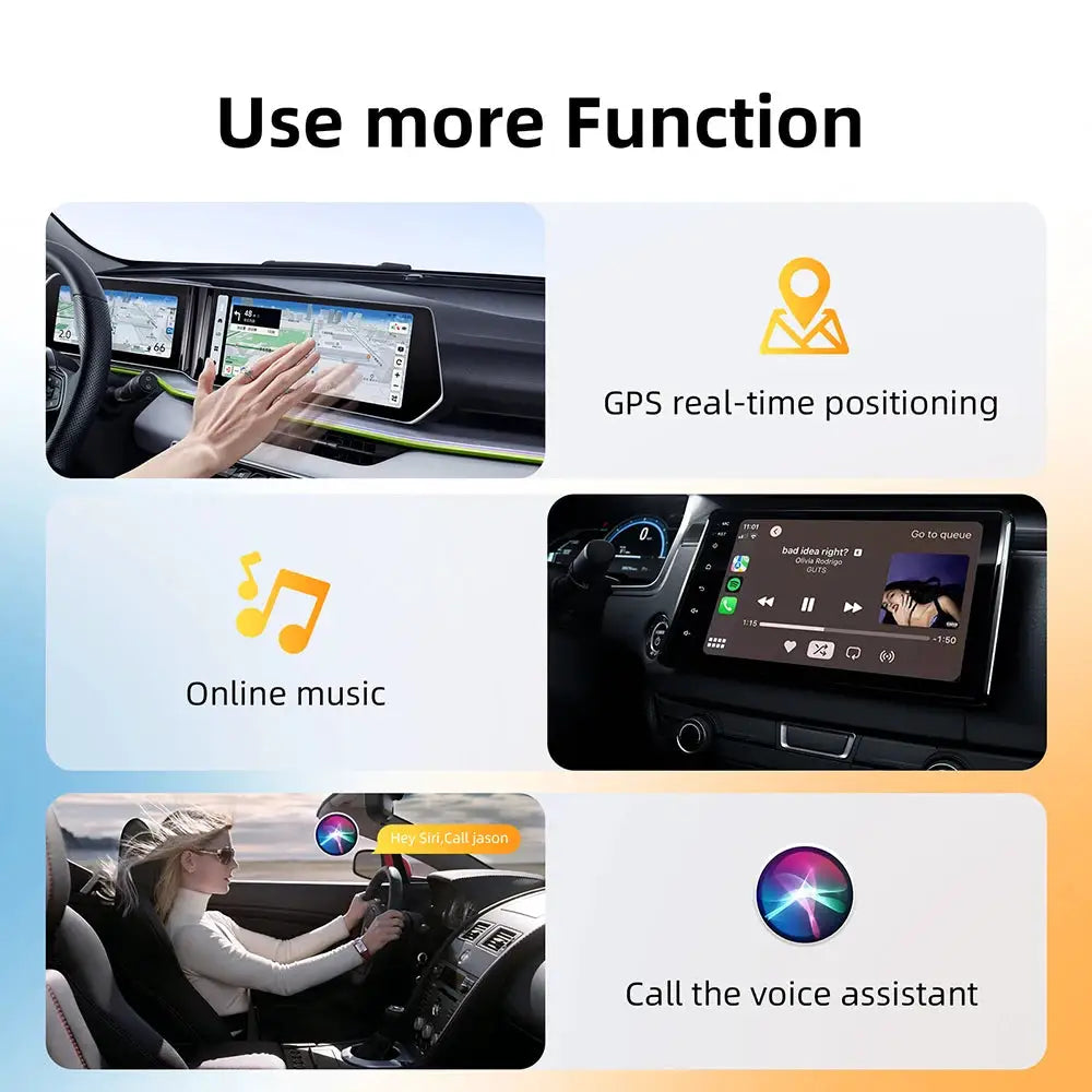 Wireless Android Auto Carplay Box/Adapter Smart USB Dongle Convert Wired To Wireless Auto Connect for Factory Wired CarPlay Cars