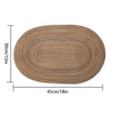 Smart Non-Slip Oval Table Mats for Home