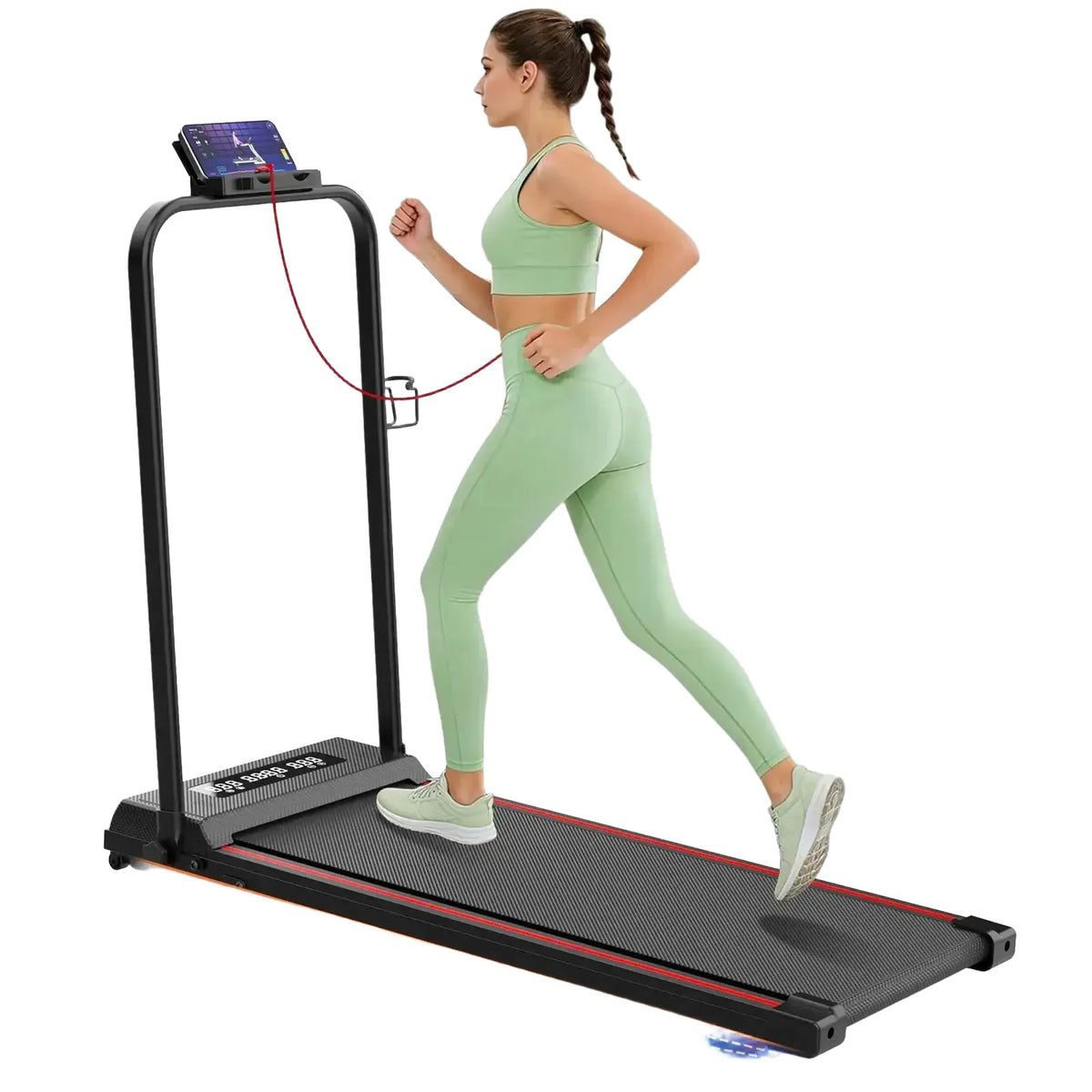Foldable LED Display Treadmill Home Walking Pad Space Saving — product view 1