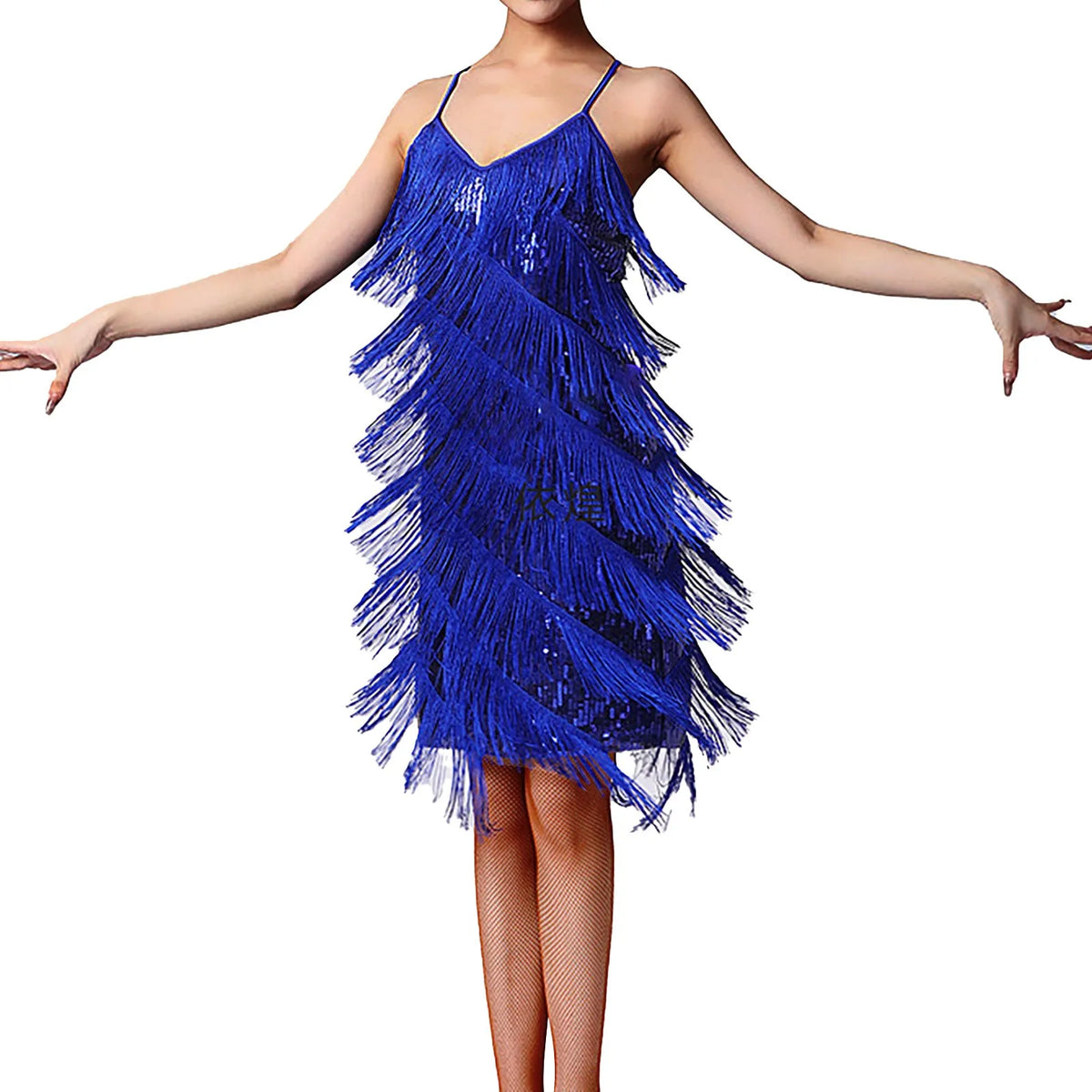 Strappy Sequin Tango Mini Dress