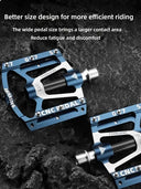 TOSUOD CNC Aluminum Bike Pedals Anti Slip Design