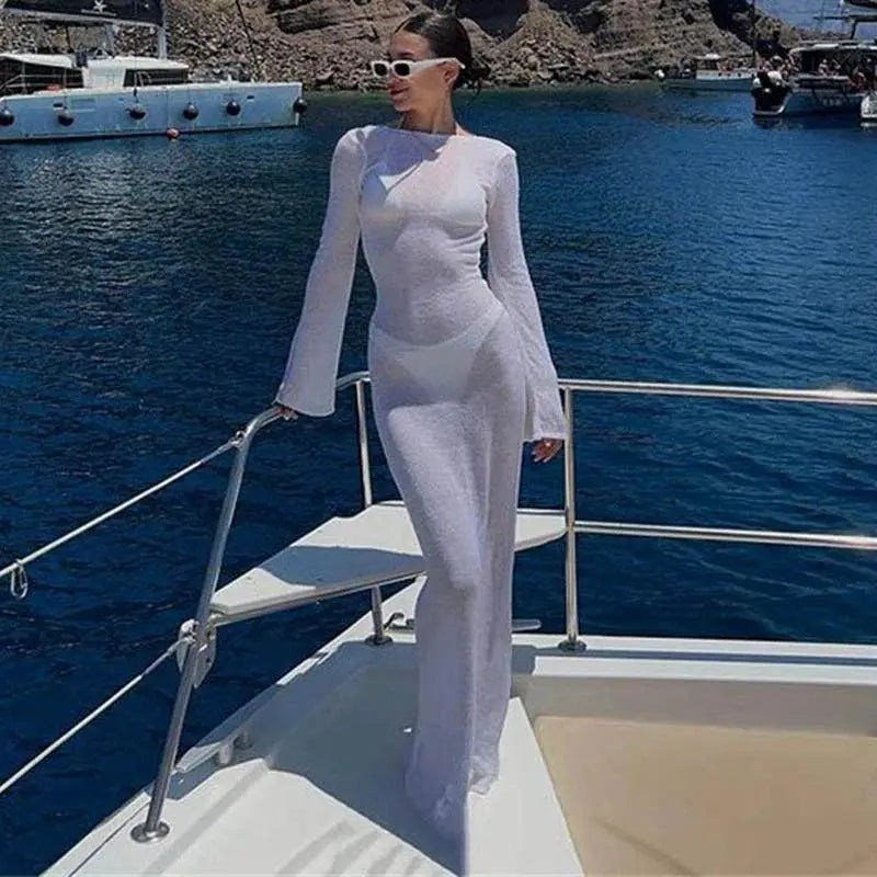 Chic Backless Boho Beach Dress Allure And Comfort 2022