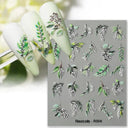 Succulent Blossom Nail Art Decals Blooming 3D Beauty Kit