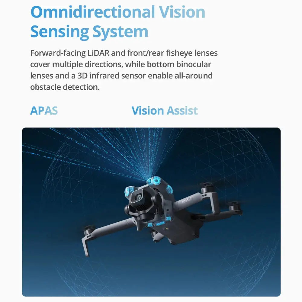 DJI Mini 5 Pro Fly More Combo - Mini Drone 4K Professional HDR Camera, Omnidirectional Obstacle Sensing, 20km FHD Transmission, ActiveTrack 360°, Foldable GPS UAV for Travel Vloggers & Content Creators Fast Shipping