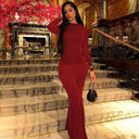Event-Ready Draped Maxi Dress for Women