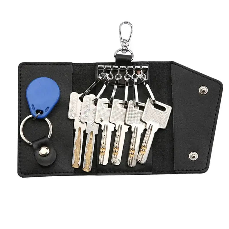 Genuine Leather Keychain For Men Key Holder Organizer Pouch
