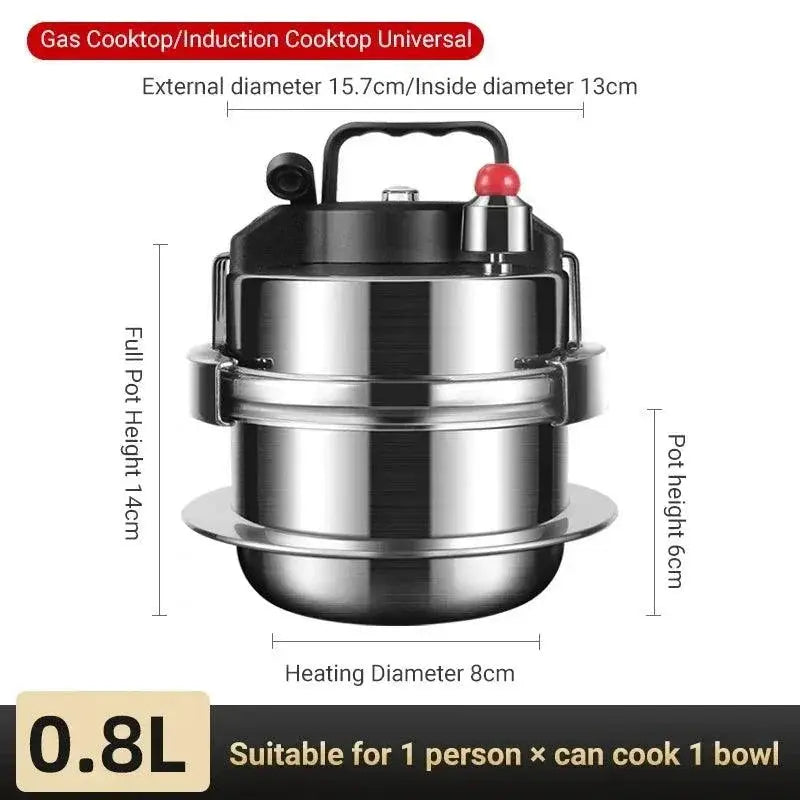 Portable Stainless Steel Pressure Cooker For Camping Cooking