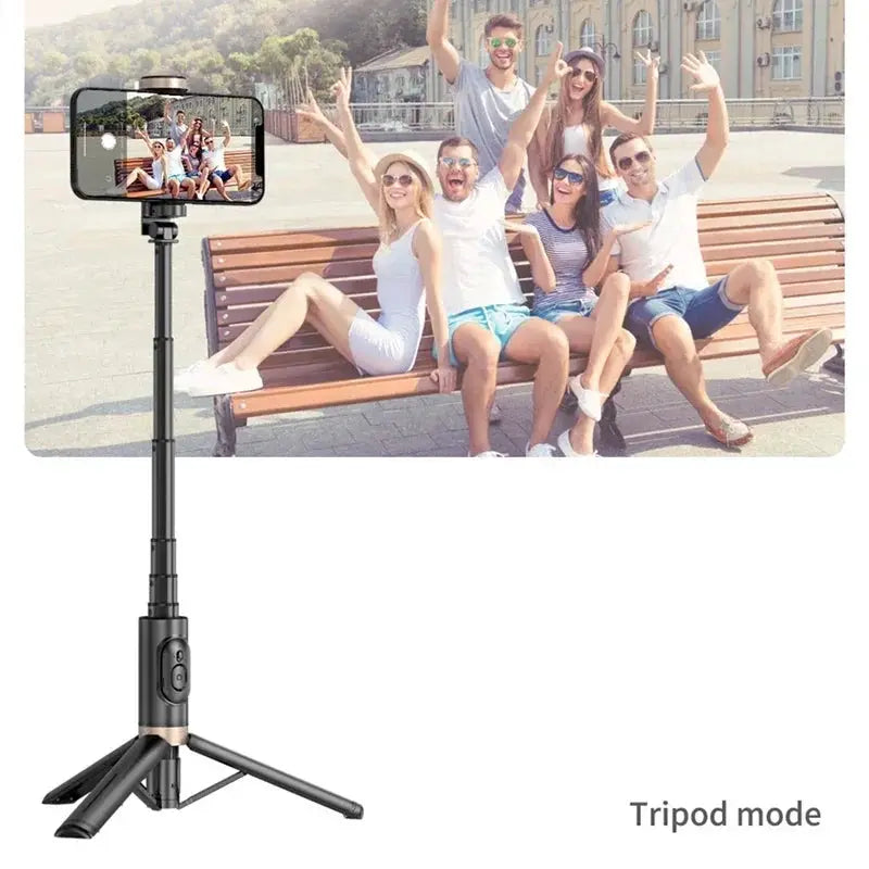 Bluetooth Selfie Stick Foldable Tripod for iPhone Samsung
