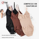 Qtree Plus Size Tummy Control Bodysuit Slimming Shapewear