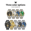 Olevs Mens Luxury Tourbillon Steel Watch