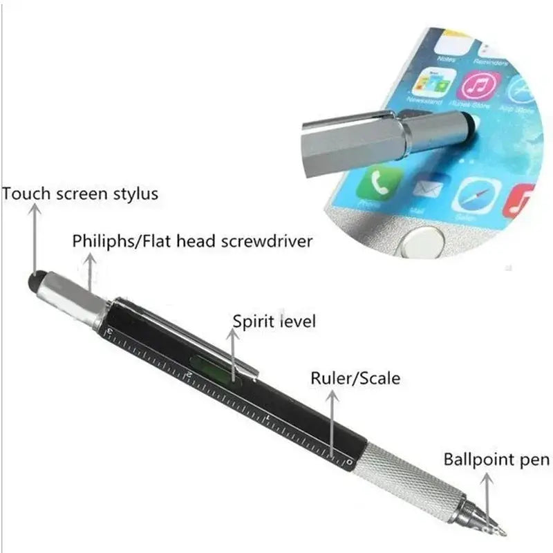 7 In 1 Multifunction Pen With Ruler And Screwdriver