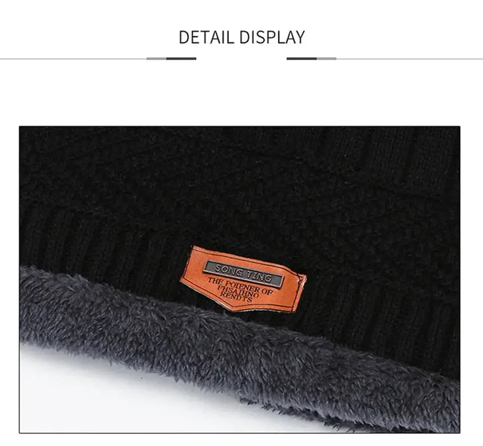 GETINFIT Winter Velvet Warm Hat And Scarf Set For All