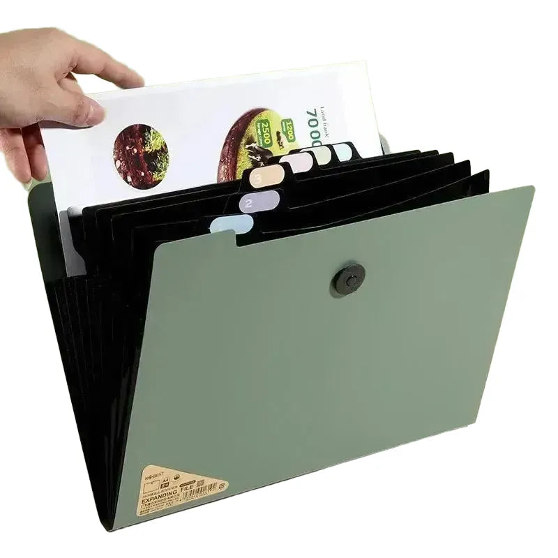 File Bag for Desk Organization Pros — white-5Layers
