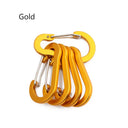 5pcs Tools Carabiner Outdoor Backpack Camping Climbing Clips