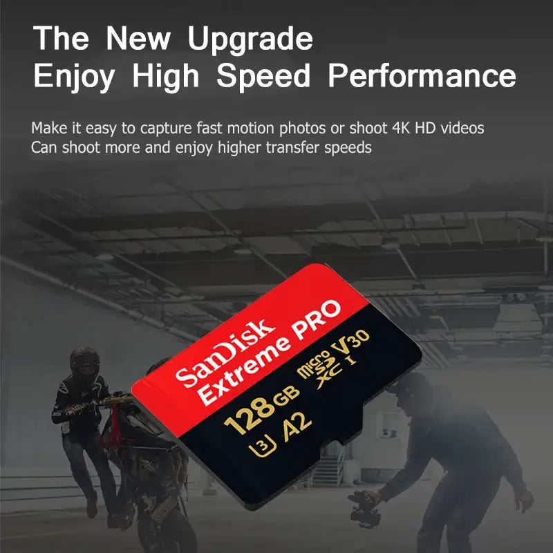 SanDisk V30 Micro SD Extreme PRO 32GB 64GB 128G 256G 512GB 1TB UHS-I Memory Card TF Card 200MB/s C10 U3 4K for Camera Steam Deck