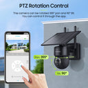 Tuya 3MP Solar Camera Wifi Outdoor Alexa 4G LTE SIM Light