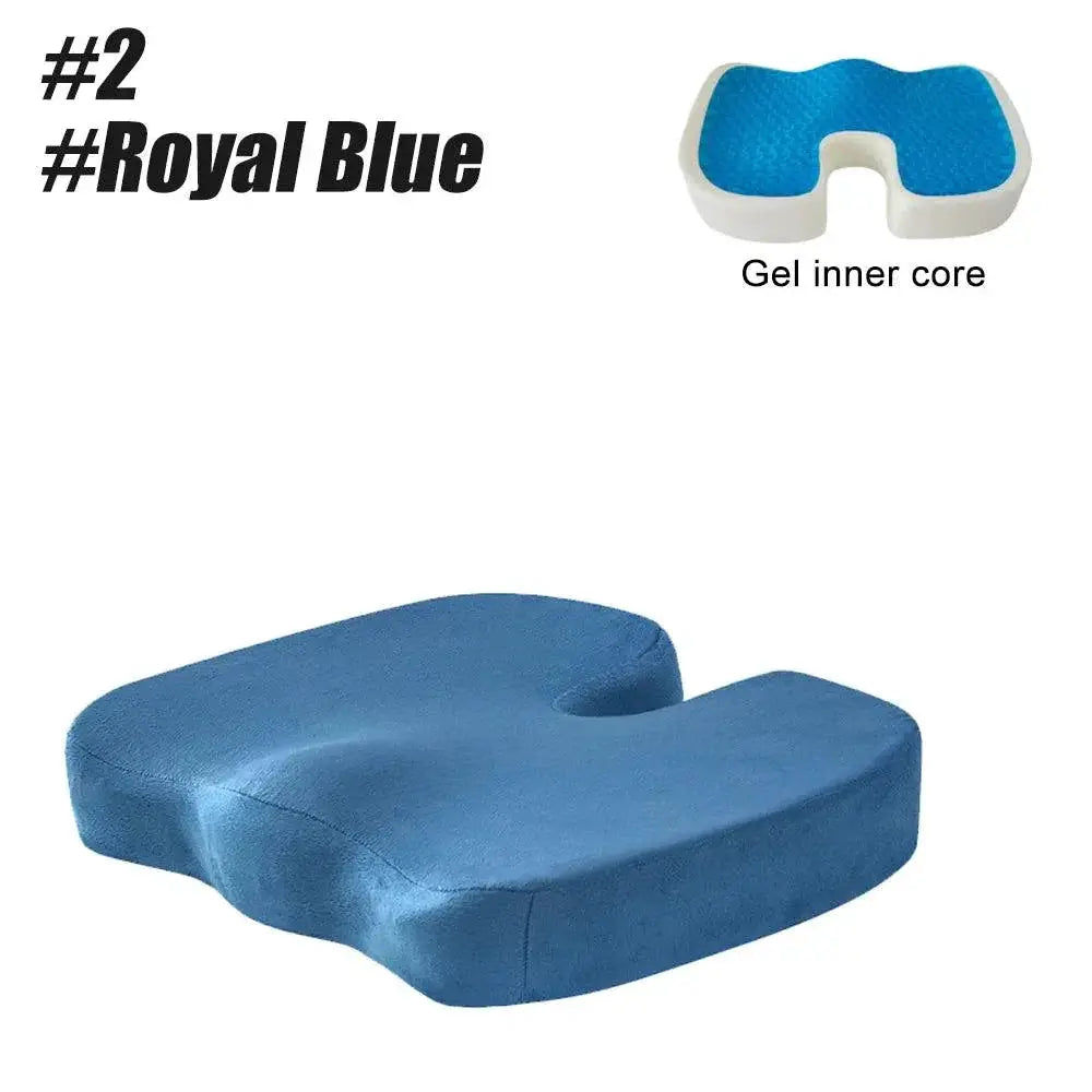 Ultimate Gel Memory Foam Coccyx Seat Cushion For Relief