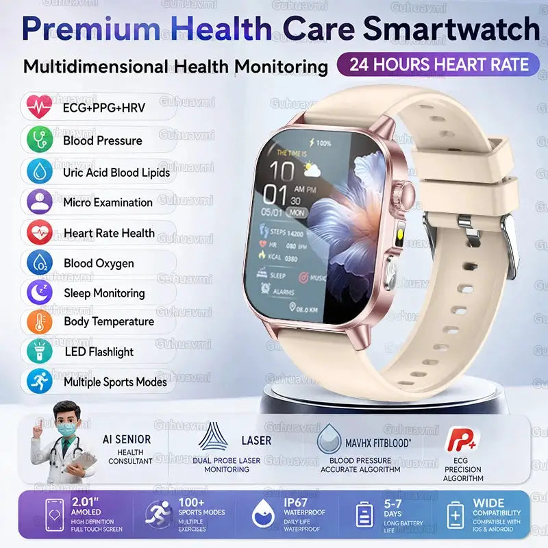 AI ECG Health Smart Watch For Men — product view 15
