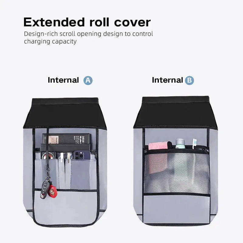 TANGCOOL Roll Top Backpack Waterproof Laptop Backpack with Multi Pockets for Business Travel Daily Commute Outdoor Use