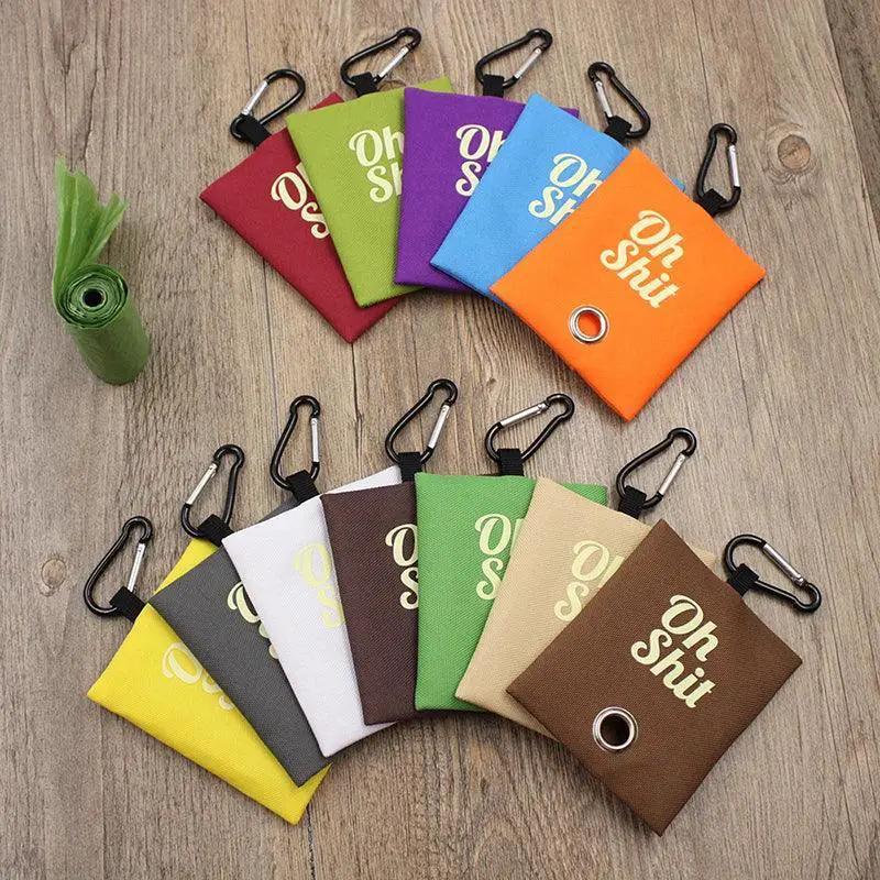 Pet Waste Bag Dispenser Portable Canvas Bags For Pet Cleanup