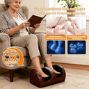 Electric Brown Foot Massager. Roller Acupressure Relaxation Massage, Targeted Massage of Foot Meridian Points. Two-Way Motion Modes, 3 Levels of Massage Intensity. Especially Suitable for Use on Calves, Feet, Legs, and Hands.
