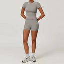 Yoga Set Women 2Pcs High Waist Leggings Quick Dry