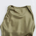 Satin Midi Dress For Women Comfort Fit