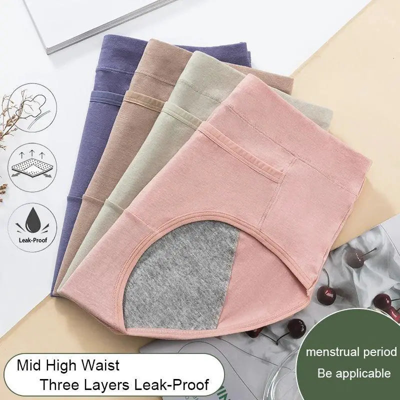 Cotton Leak Proof Menstrual Panties Maximum Security Comfort