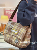 Middle-Age Shoulder Bag: Japanese & South Korean Style